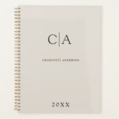 Einfache, elegante Einladungsplanerin Planer (Vorderseite)