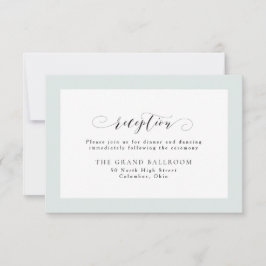 Einfache, elegante Empfang Einladung