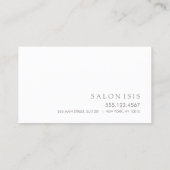 Einfache elegante Erinnerung für Berufliche Verabr Terminkarte (Rückseite)