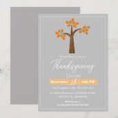 Einfache Elegante Erntedank Abendessen am Luganers Einladung (Vorne/Hinten)