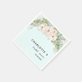 Einfache, elegante Eukalyptus, Blume Serviette (Ecke)