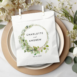 Einfache, elegante Eukalyptus Geschenktütchen