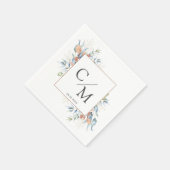 Einfache, elegante Eukalyptus-Servietten Serviette (Ecke)