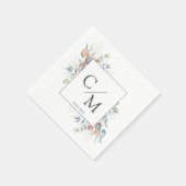 Einfache, elegante Eukalyptus-Servietten Serviette (Ecke)