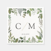 Einfache, elegante Eukalyptus-Servietten Serviette (Vorderseite)