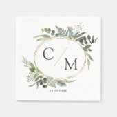 Einfache, elegante Eukalyptus-Servietten Serviette (Vorderseite)