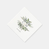 Einfache, elegante Eukalyptus-Servietten Serviette (Ecke)