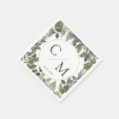 Einfache, elegante Eukalyptus-Servietten Serviette (Ecke)