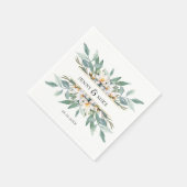 Einfache, elegante Eukalyptus-Servietten Serviette (Ecke)