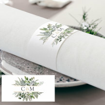 Einfache, elegante Eukalyptus-Servietten