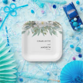 Einfache, elegante Eukalyptuspapiere - Teller (Party)