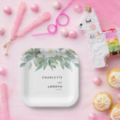 Einfache, elegante Eukalyptuspapiere - Teller (Party)