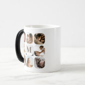 Einfache Elegante Family Foto Grid Sweet Mementos Verwandlungstasse (Vorderseite Links)