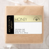 Einfache, elegante Farbblocktypografie Honig (Insitu)