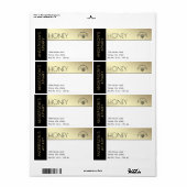 Einfache, elegante Farbblocktypografie Honig (Vorne)