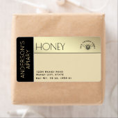 Einfache, elegante Farbblocktypografie Honig (Insitu)