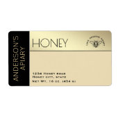 Einfache, elegante Farbblocktypografie Honig (Vorne)