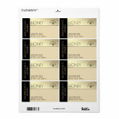 Einfache, elegante Farbblocktypografie Honig (Vorne)