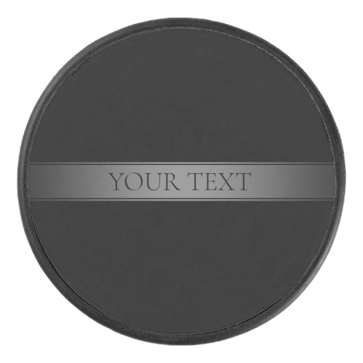 Einfache, elegante Farbe des Farbstreifens Eishockey Puck (Vorderseite)