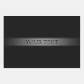 Einfache, elegante Farbe des Farbstreifens Geschenkpapier Set (Vorderseite)