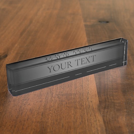 Einfache, elegante Farbe des Farbstreifens Namensplakette (Seite)