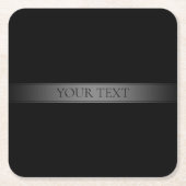 Einfache, elegante Farbe des Farbstreifens Rechteckiger Pappuntersetzer (Vorderseite)