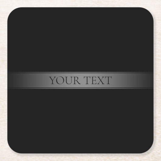 Einfache, elegante Farbe des Farbstreifens Rechteckiger Pappuntersetzer (Vorderseite)