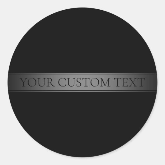 Einfache, elegante Farbe des Farbstreifens Runder Aufkleber (Vorderseite)