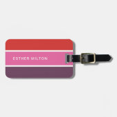 Einfache Elegante Farben Gepäckanhänger (Vorderseite horizontal)