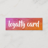 Einfache elegante, farbenfrohe Weiße Texturpastel Treuekarte (Vorderseite)