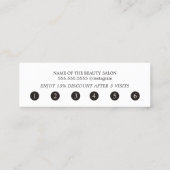 Einfache elegante, farbenfrohe Weiße Texturpastel Treuekarte (Rückseite)