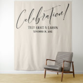 Einfache Elegante Feier! Hintergrund des Creme-Fot Wandteppich (Beispiel)