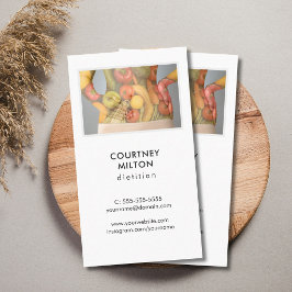 Einfache Elegante Foto Diätitische Gesundheit Visitenkarte