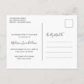 Einfache Elegante Foto Feiertage Ankündigung zur G (Rückseite)