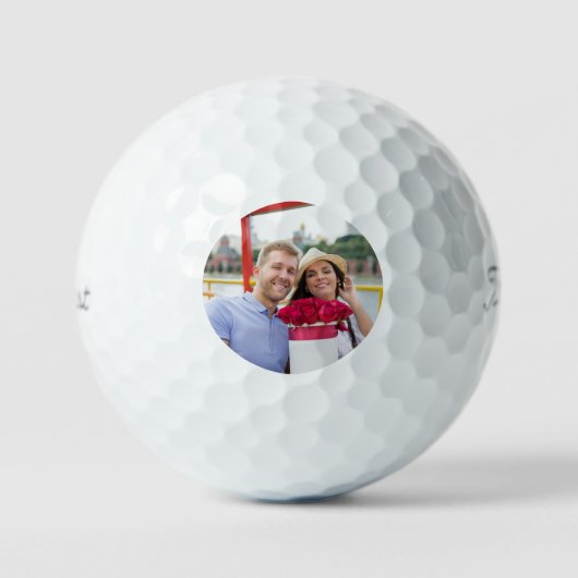 Einfache elegante Foto-Golfbälle Golfball (Vorderseite)