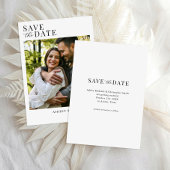 Einfache elegante Foto-Hochzeit 'Bitte Termin vorm Save The Date