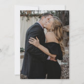 Einfache Elegante Foto Hochzeit Einladung (Vorderseite)