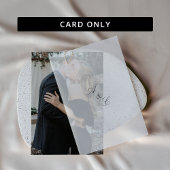 Einfache Elegante Foto Hochzeit Einladung