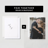 Einfache Elegante Foto Hochzeit Einladung