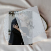 Einfache Elegante Foto Hochzeit Einladung