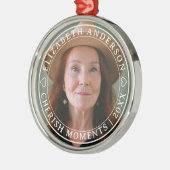 Einfache Elegante Foto Klassische Schrift Ornament Aus Metall (Links)