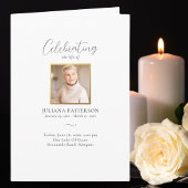 Einfache Elegante Fotos Feiern zur Beerdigung des Programm