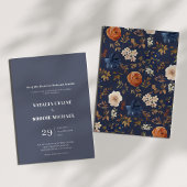 Einfache, elegante französische Hochzeitsfeier Einladung