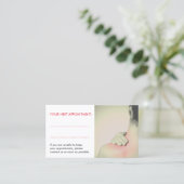 Einfache Elegante Frauen Rückenmassage Terminkarte (Stehend Vorderseite)