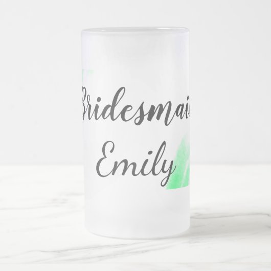 Einfache, elegante Gastgeschenke Hochzeiten  Mattglas Bierglas (Mittel)