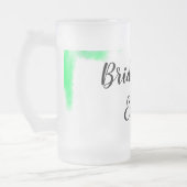 Einfache, elegante Gastgeschenke Hochzeiten  Mattglas Bierglas (Links)