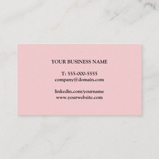 Einfache, elegante, gedruckte Kraft Paper Consulta Visitenkarte (Rückseite)