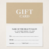 Einfache elegante Geschenkkarte (Vorne & Hinten)