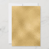 Einfache elegante Gold Cross Boys Taufe Einladung (Rückseite)