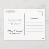 Einfache Elegante Gold Frame 3 Foto Weihnachten (Rückseite)